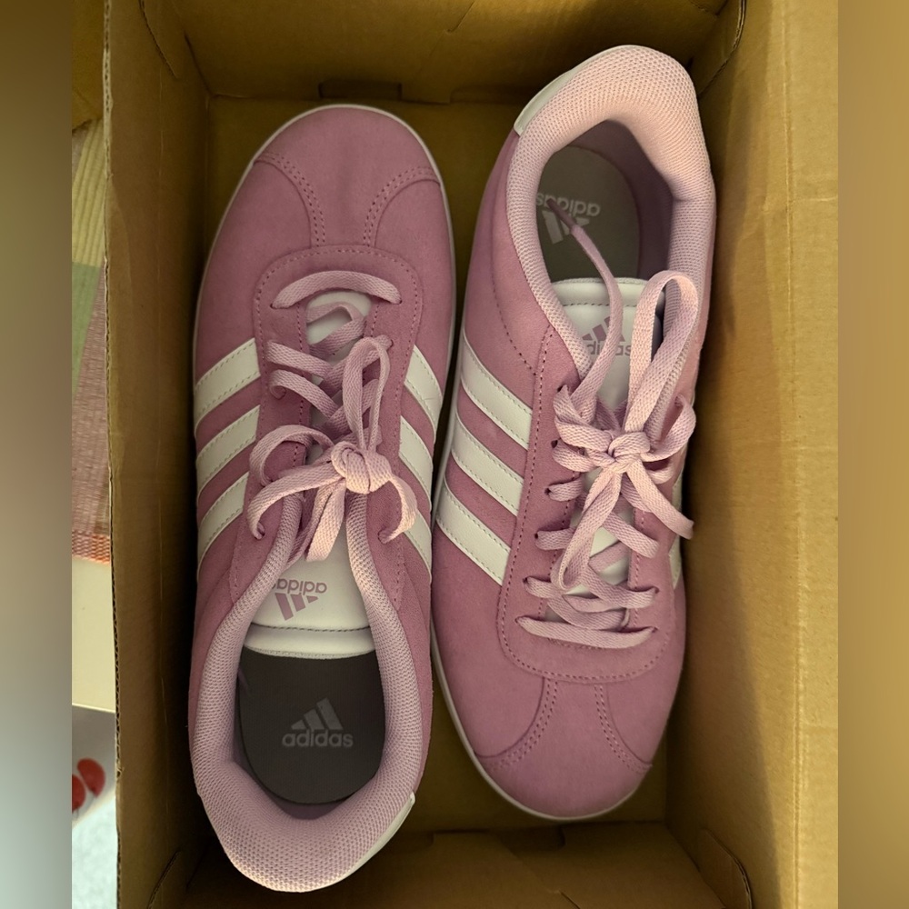 Adidas VL Court 3.0 Pink/Purple & White Sneakers